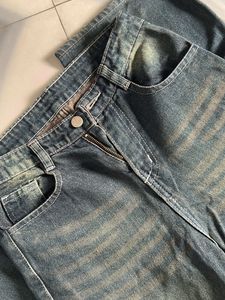 Tinted Washed Denim Pant