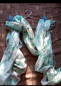Elegant Floral Kurta Set sky blue salwar se
