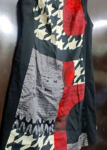 Multi Printed Cut Sleeves Dress For 36 Bust