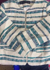 Zara Woman Striped Blazer