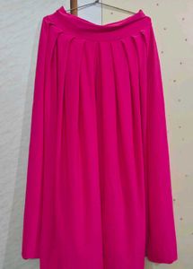 Pink Pleated Plazzo Skirt 💗