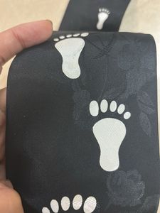 Fun Footprint Pattern Necktie