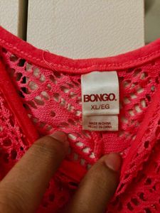 Bright neon pink dress Cover-Up