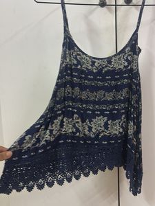 Navy Floral Cami Top