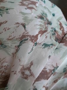 Vintage Floral Chiffon Maxi Dress