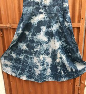 Tie-Dye Denim Midi Dress