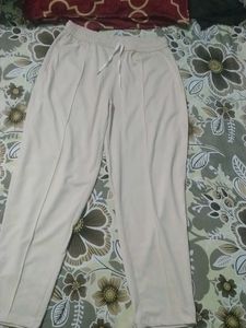 Comfortable Beige jogger pant korean