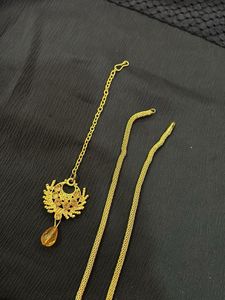 Gold-tone Indian Jewelry Set