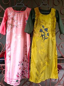 Combo Of 2 Beautiful Printed Kurtas