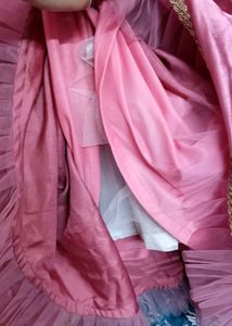 Beautiful Pink Gown With Shrug New