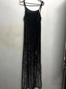 Sparkly Black Maxi Dress