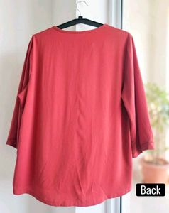 V-Neck 3/4 Sleeve Tunic Top