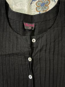 Stylish Black Printed Kurta