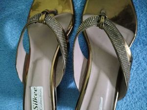 elegant gold sandal