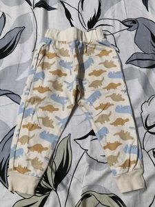 Roly Poly Girl Cute Dinosaur Print Joggers