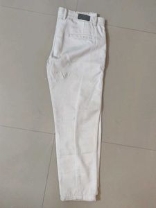 Stylish White Casual Trousers