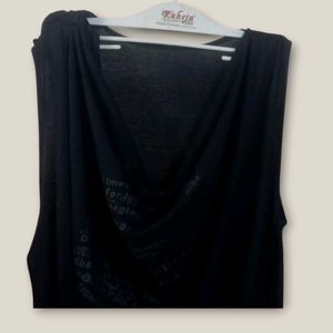 odbo Black Sleeveless Dress