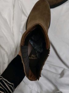Brown Suede Ankle Boots