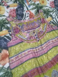 Bohemian Print Ruffled Tank Top