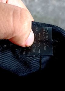 Authentic Prada Black Nylon Beret Hat