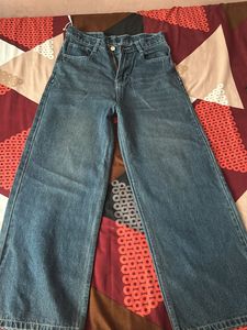 Vintage Wide Leg Denim Jeans