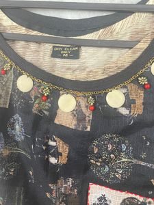 Unique Animal Printed A-line Kurta