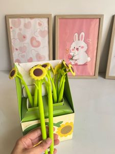 stationary sunflower pen