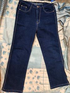 Classic Dark Wash Denim Jeans
