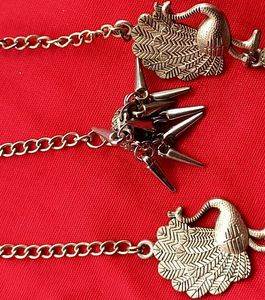 Oxidise Peacock Jhumka
