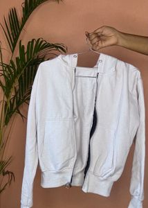 Cream Relaxed Fit Hoodie