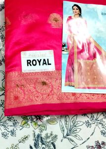 NEW ROYAL PINK SAREE