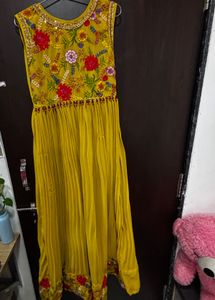 Elegant Embroidered Ethnic Gown