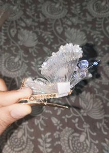 asthetic Sparkling butterfly 🦋 Hair Clip 🎀