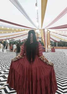 Beautiful Maroon Ethnic Gown