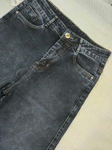 Dark Wash Wide Leg Denim Jeans waist 28/30