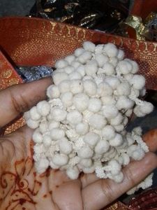 white 🪞🤍Pom-pom lace