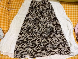 Zebra Print Skirt
