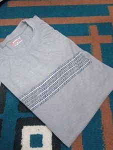 Men's Grey Graphic T-Shirt