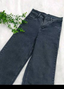 Women Jean Wide Leg High-Rise Stretchable Jeans