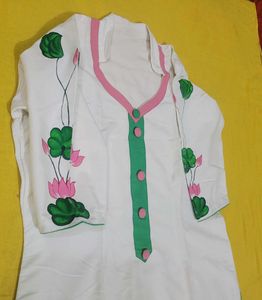 White &amp; Pink Salwar Suit