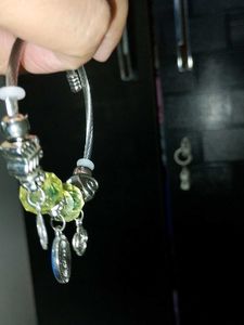 Charming Charm Bracelet with Yellow Beads