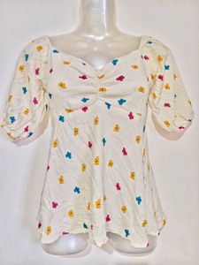 🔥BUY 1, GET 1 FREE🔥Butterfly Print Peplum Top 28