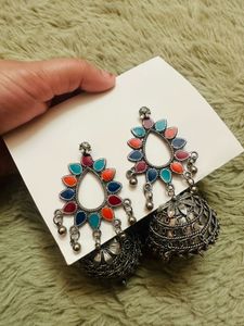 Bohemian Jhumka Earrings
