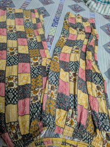 Bohemian Patchwork Palazzo Pants