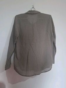 Classic Olive Green Button-Up Shirt