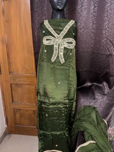 Elegant Green Kurta Set with Dupatta