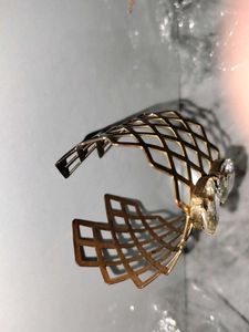 Unique Gold Tone Cuff Bracelet
