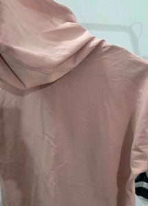 Pink Hoodie Dress with "FEARLESS" Graphic