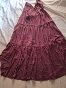 SHEIN Green Tiered Mini Dress