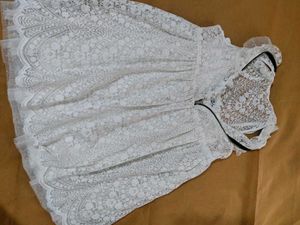 Elegant White Lace Dress